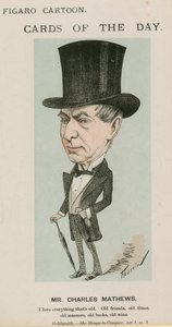 Pan Charles Mathews, rysunek autorstwa English School