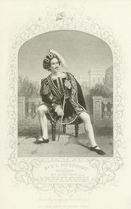 Pan E L Davenport jako Benedick, Wiele hałasu o nic, Akt II, scena III autorstwa English School