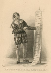 Pan Fitzwilliam jako Leporello autorstwa English School