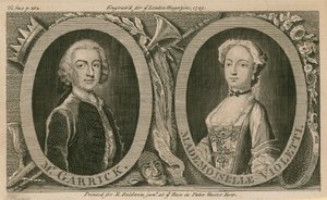 Pan Garrick i Mademoiselle Violetti (Eva Marie Veigel) autorstwa English School