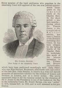 Pan Gorell Barnes, nowy sędzia Sądu Admiralicji (grafika) autorstwa English School