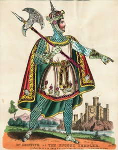 Pan Griffith jako Rycerz Templariuszy w Pokojówce Judy autorstwa English School