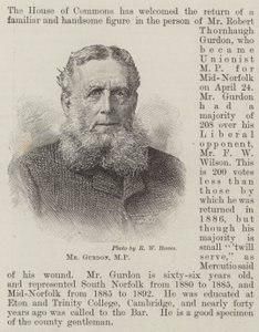 Pan Gurdon, poseł (grawerunek) autorstwa English School