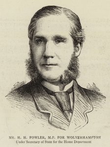 Pan H.H. Fowler, poseł Wolverhampton (grawerunek) autorstwa English School