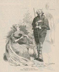 Pan Henry Irving, aktor, jako Malvolio autorstwa English School