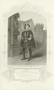 Pan JW Wallack jako Gloster, Richard III, Akt I, Scena I autorstwa English School