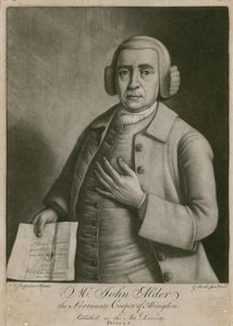 Pan John Alder, szczęśliwy bednarz Abingdon, zwycięzca loterii autorstwa English School