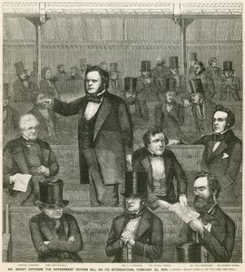Pan John Bright sprzeciwia się rządowej ustawie o reformie po jej wprowadzeniu, 28 lutego 1859 r autorstwa English School