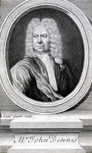 Pan John Dennis (1658-1734) autorstwa English School
