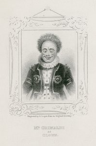 Pan Joseph Grimaldi jako Clown autorstwa English School