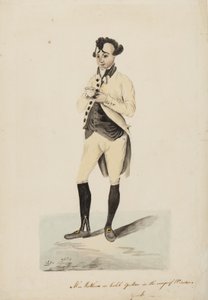 Pan Matthews jako Caleb Quotem w Wags of Windsor, York, c.1820 autorstwa English School