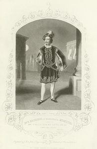 Pan P Richings (z Filadelfii) jako Mercutio, Romeo i Julia, Akt I, Scena IV autorstwa English School
