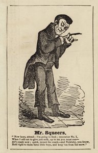 Pan Squeers z Nicholasa Nickleby autorstwa English School