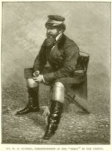 Pan W.H. Russell, korespondent Times na Krymie autorstwa English School
