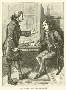 Pan Wesley i pan Causton (grawerunek) autorstwa English School