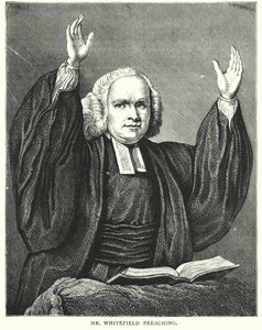 Mr. Whitefield predigt (Gravur)