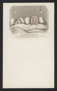 Pan i Pani Caudle (kolorowy grawerunek) autorstwa English School