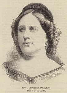 Pani Charles Dickens (Grawerowanie) autorstwa English School