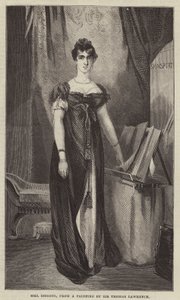 Pani Siddons, z obrazu Sir Thomasa Lawrence