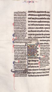 Ms.27, f.132v: Strona z glosowanej kopii Nowego Testamentu autorstwa English School