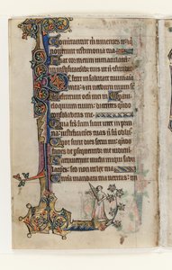 Ms 1-2005, f.175v, z Macclesfield Psalter, Use of Sarum, East Anglia, c.1330 (pióro i atrament oraz tempera na welinie) autorstwa English School