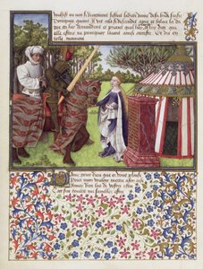 Ms. 2597 Serce i pożądanie z nadzieją w jego domu, wydanie faksymilowe Livre du Coeur dAmours Espris Rene dAnjou autorstwa English School