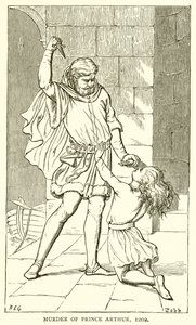 Morderstwo księcia Artura, 1202 autorstwa English School