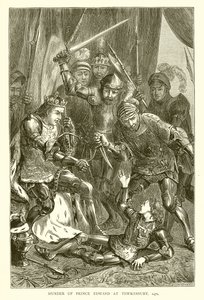 Morderstwo księcia Edwarda w Tewkesbury, 1471 autorstwa English School