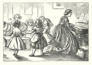 Muzyczny strach (grawerunek) autorstwa English School