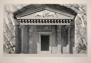 Myra - Tomb Cut in the Rock, wyd. Litografia z 1863 roku. autorstwa English School