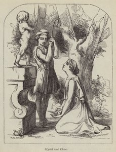 Myrtil i Chloe (grawerunek) autorstwa English School