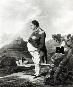 Napoleon na wyspie św. Heleny, 1820 autorstwa English School