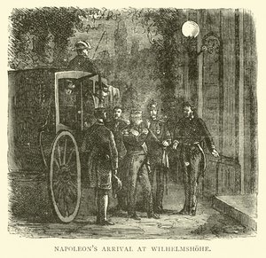 Przybycie Napoleona do Wilhelmshohe, wrzesień 1870 autorstwa English School