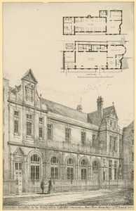 Narodowy Szpital Sparaliżowanych i Padaczkowych: nowe skrzydło na Powis Place, Bloomsbury autorstwa English School
