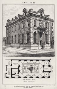 Narodowy Bank Prowincji Anglii, Southampton (Grawerowanie) autorstwa English School
