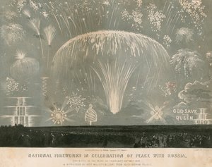 Fajerwerki narodowe na cześć pokoju z Rosją, 29 maja 1856 autorstwa English School