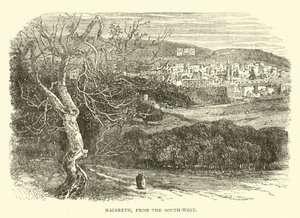 Nazaret, od południowego zachodu autorstwa English School