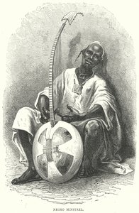 Murzyn Minstrel (rycina) autorstwa English School