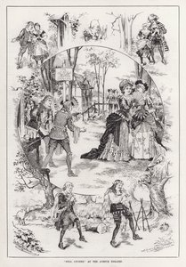 „Nell Gwynne” w Avenue Theatre (grafika) autorstwa English School