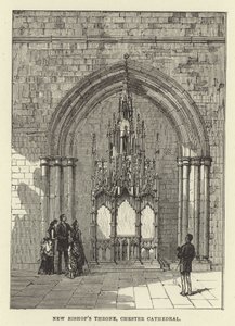 Nowy Tron Biskupów, Katedra w Chester autorstwa English School