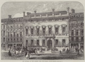 Nowy budynek klubu Garrick, King-Street, Covent-Garden (grawerowanie) autorstwa English School