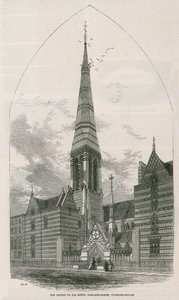 Nowy Kościół Wszystkich Świętych, na Margaret Street na Cavendish Square autorstwa English School