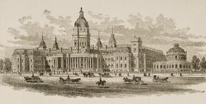 New City Hall, San Francisco, z „American Pictures”, wydanego przez The Religious Tract Society, 1876 r. autorstwa English School