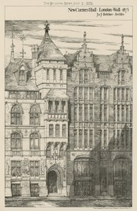 Nowa hala Curriers, londyńska ściana autorstwa English School
