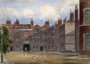 New Inn, Wych Street, 1901 (wc na papierze) autorstwa English School