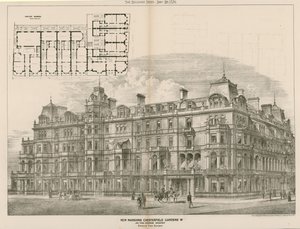 New Mansions, Chesterfield Gardens, Londyn W, John Thomas Wimperis, architekt autorstwa English School