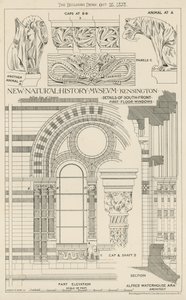 Nowe Muzeum Historii Naturalnej, South Kensington, Londyn autorstwa English School