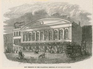 Nowy Terminus Blackwall Railway przy Fenchurch Street w Londynie autorstwa English School