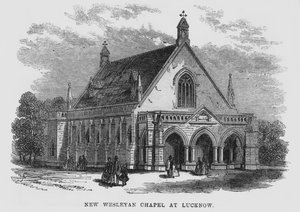 Nowa Kaplica Wesleyańska w Lucknow autorstwa English School