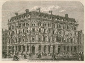 Nowe budynki City Offices Company, Lombard Street, Londyn autorstwa English School